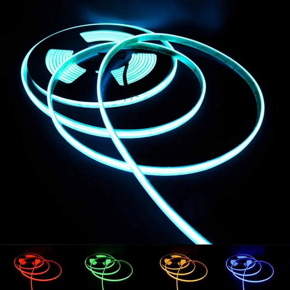 RGB COB LED Strip 24V IP67 Waterproof 840 LEDs/m 5cm Cut