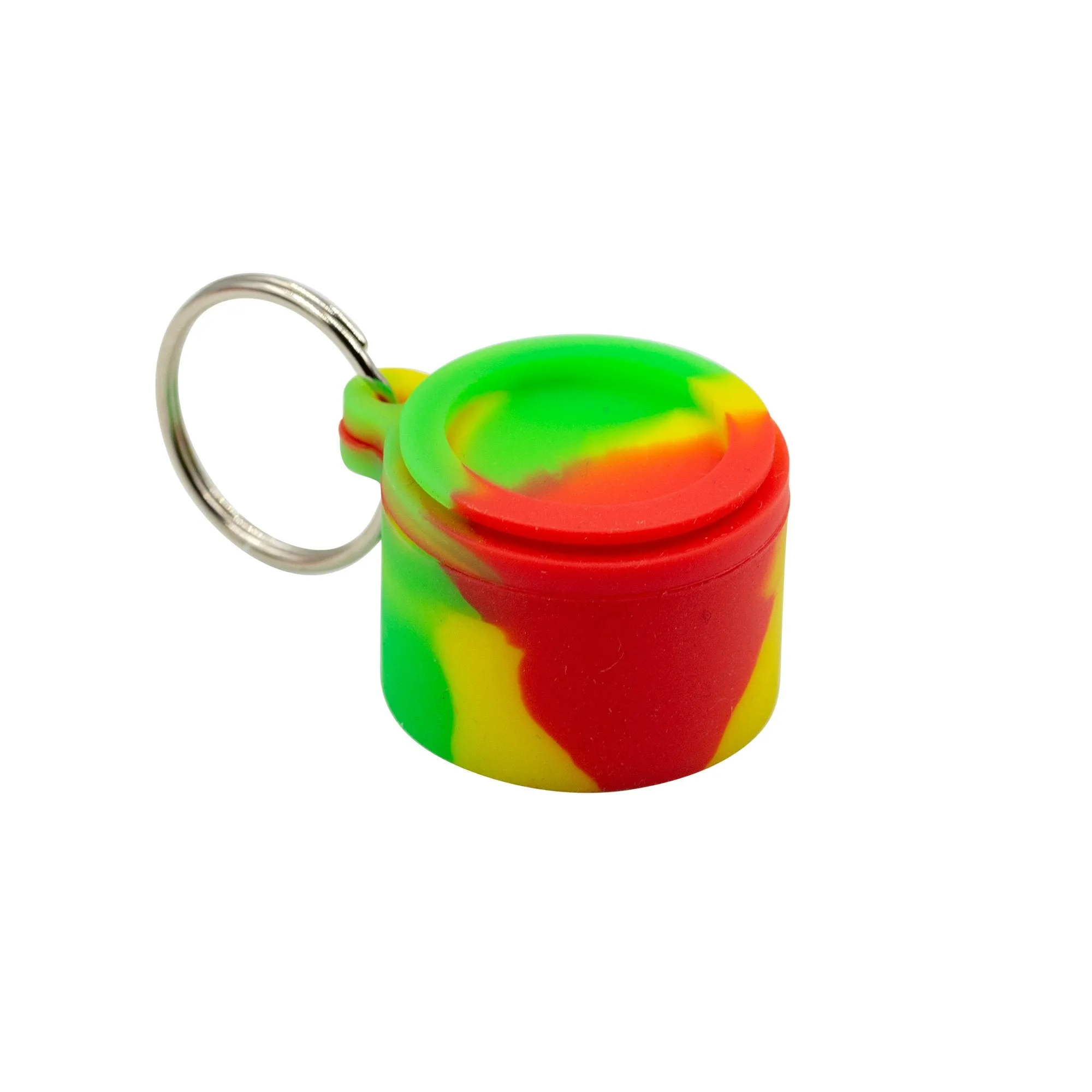 Round Silicone Keychain Wax Container