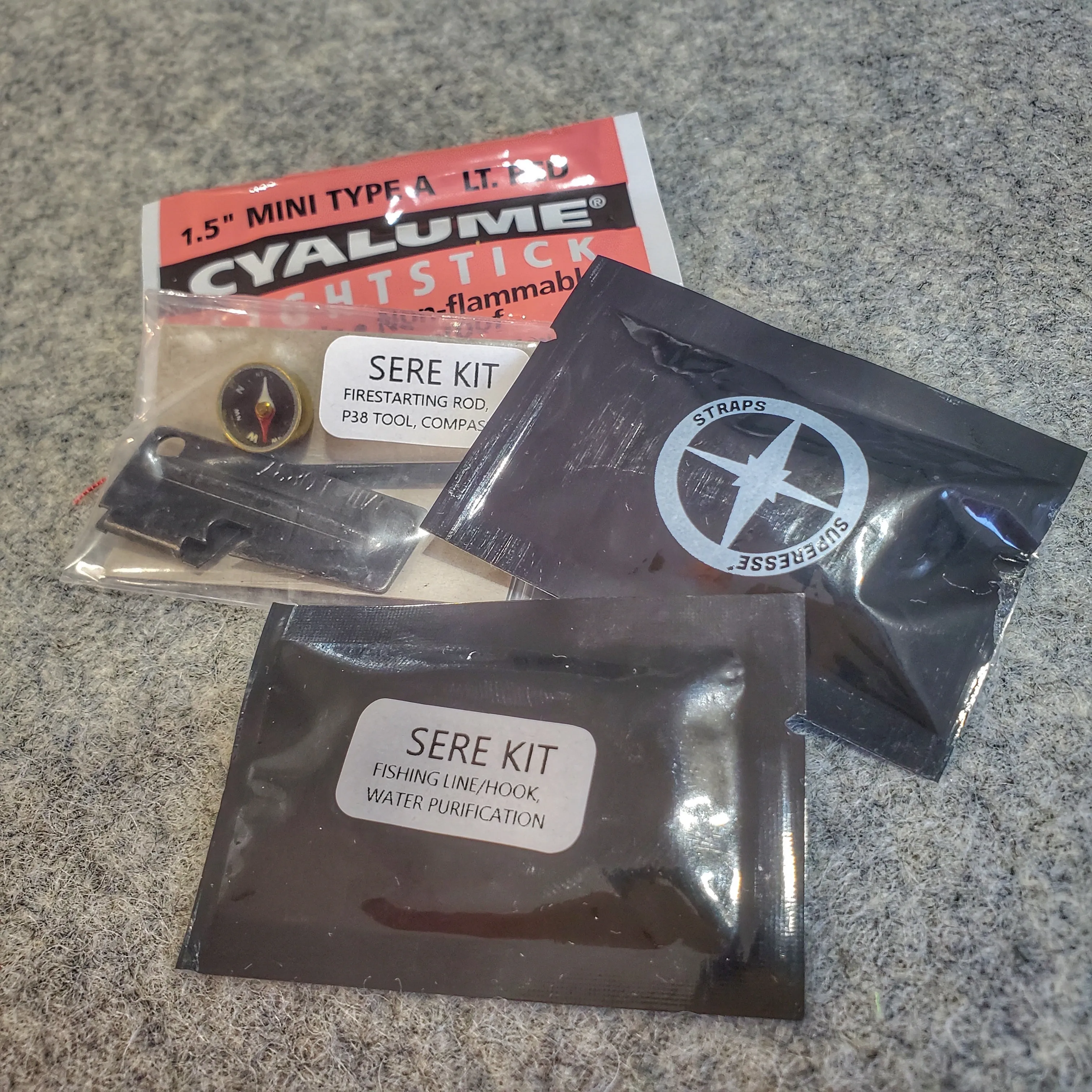 SERE Patch Kit: covert military kit for Survive, Evade, Resist, Escape scenarios