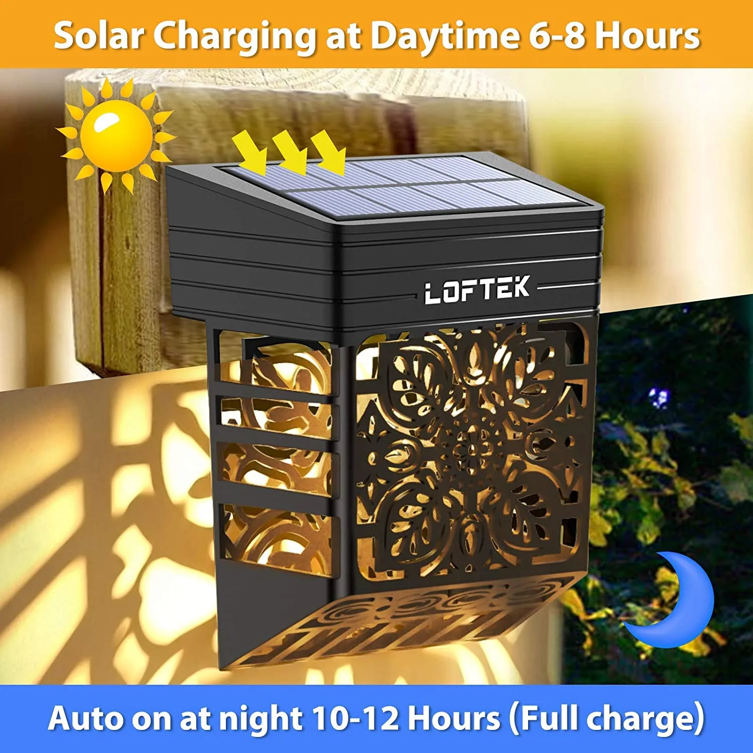 Solar Fence Wall Lights