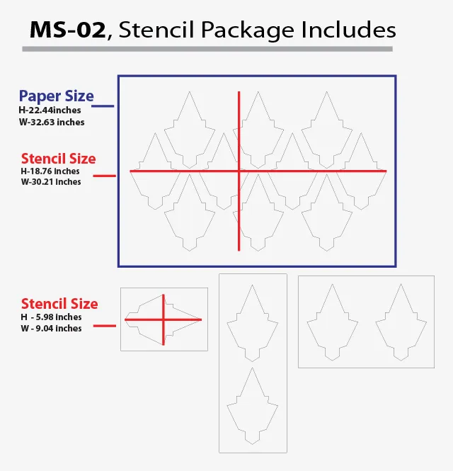 Stencil painting techniques & wall designs,  MS-02