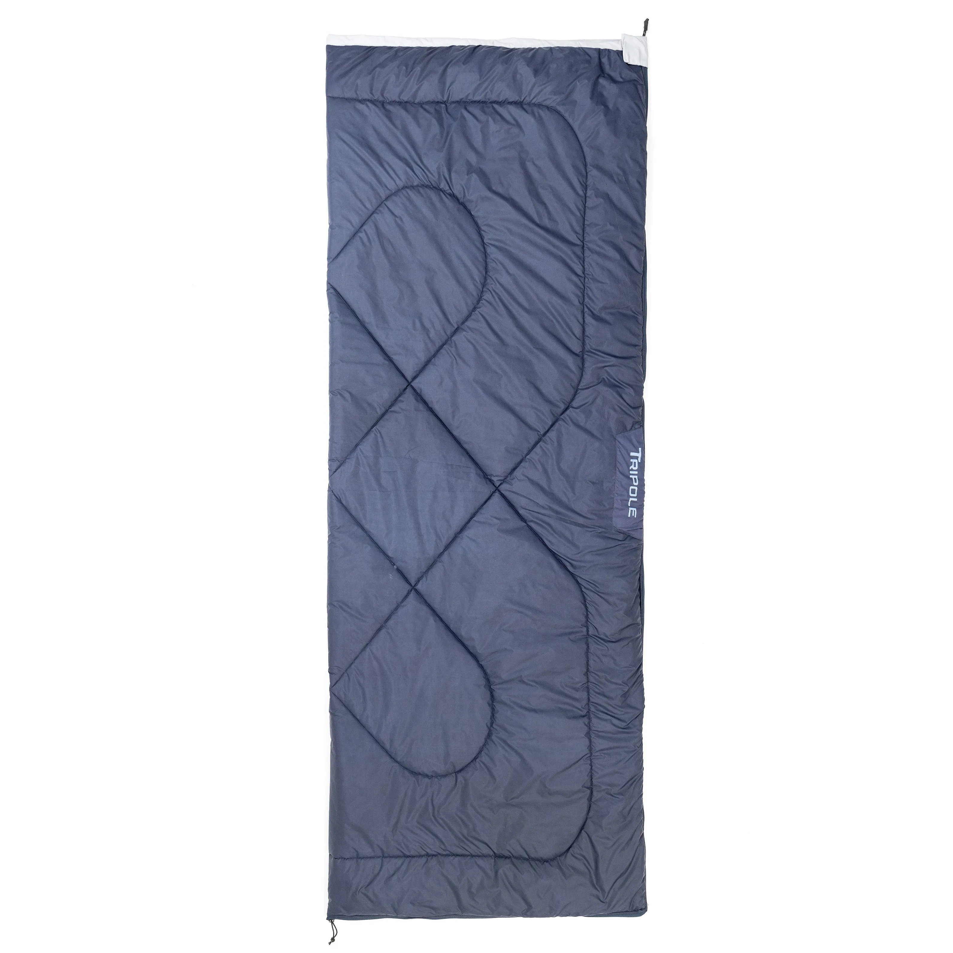 Tripole Camp Series Envelope Sleeping Bag for Camping and Hiking (Navy Blue)