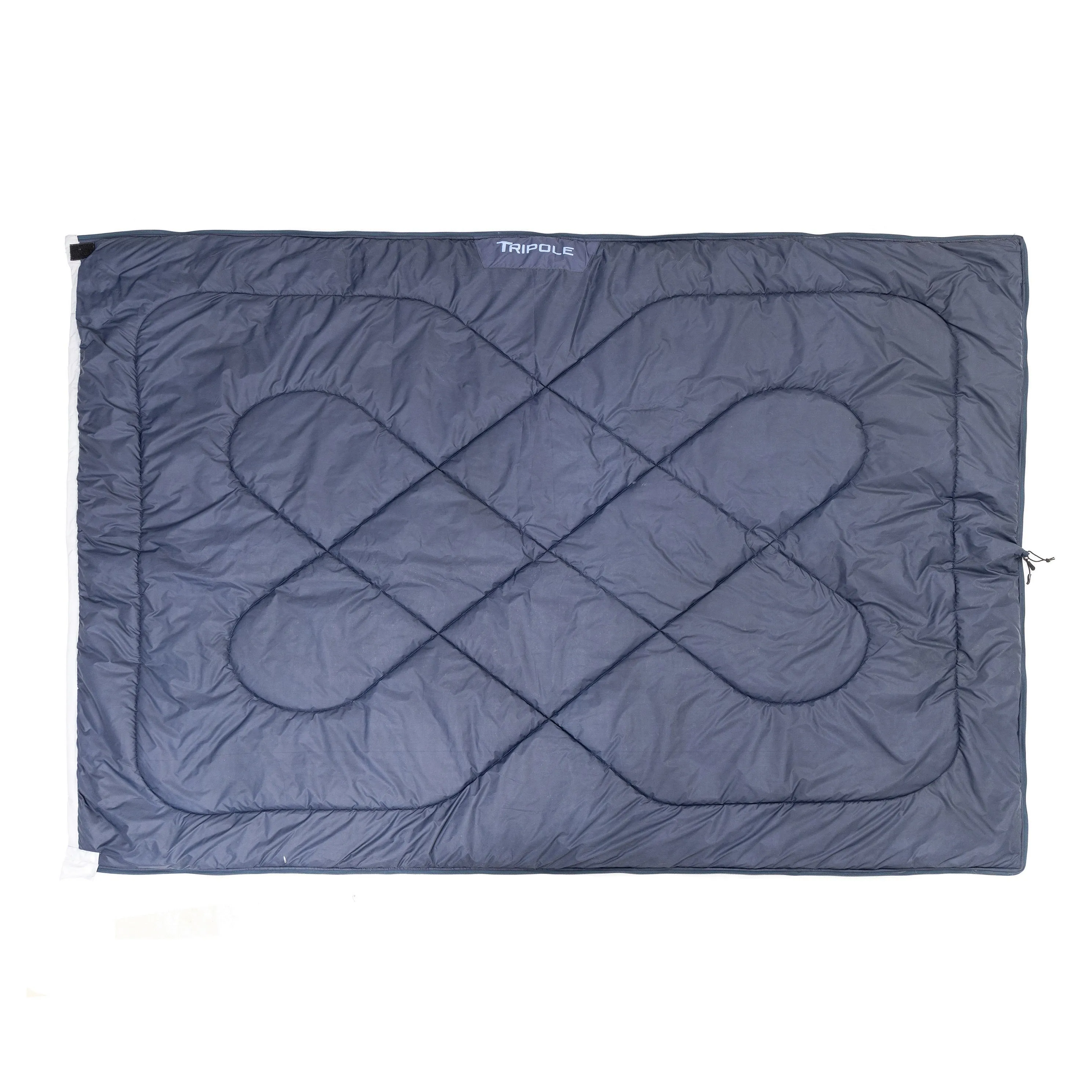 Tripole Camp Series Envelope Sleeping Bag for Camping and Hiking (Navy Blue)