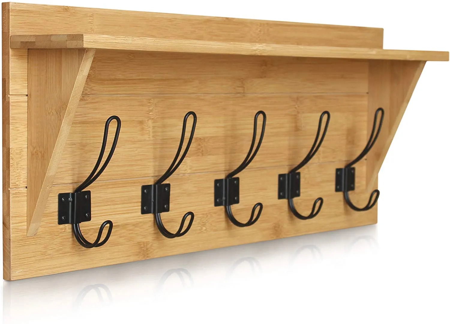 Wall Mounted Coat Rack With Shelf