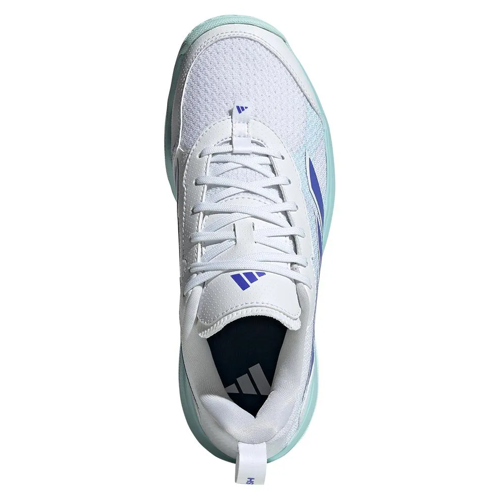 Womens AvaFlash Tennis Shoes White and Cobalt Blue