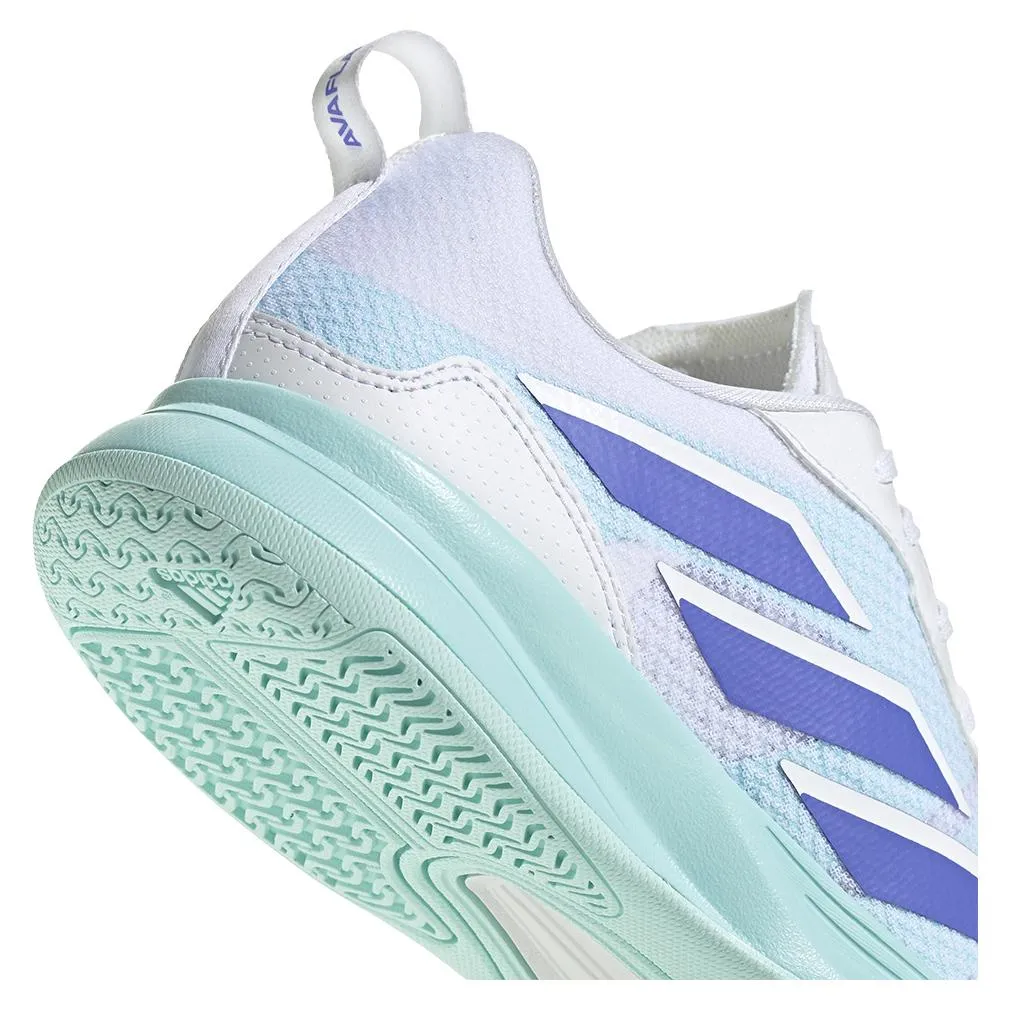 Womens AvaFlash Tennis Shoes White and Cobalt Blue