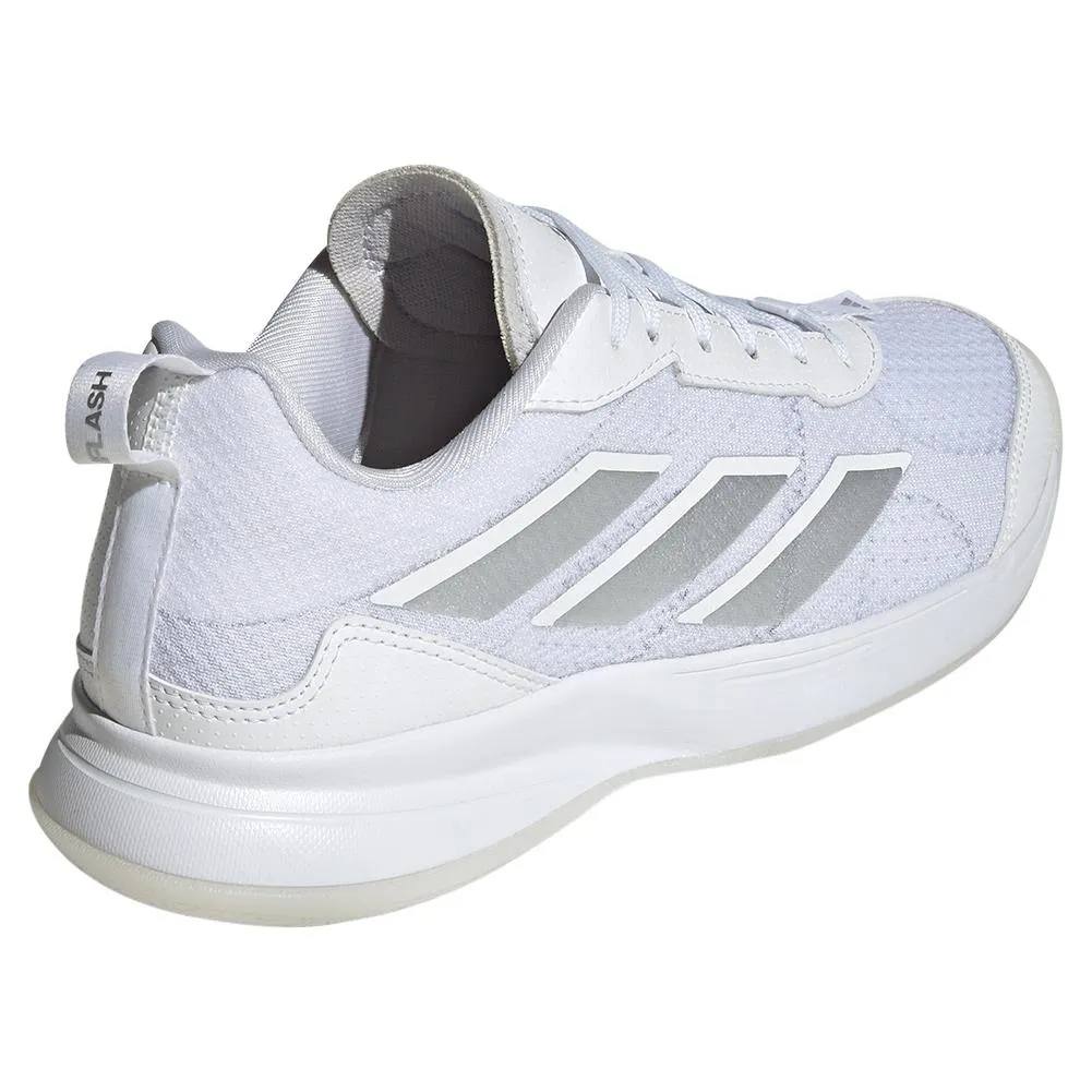 Women`s AvaFlash Tennis Shoes White and Metallic Silver