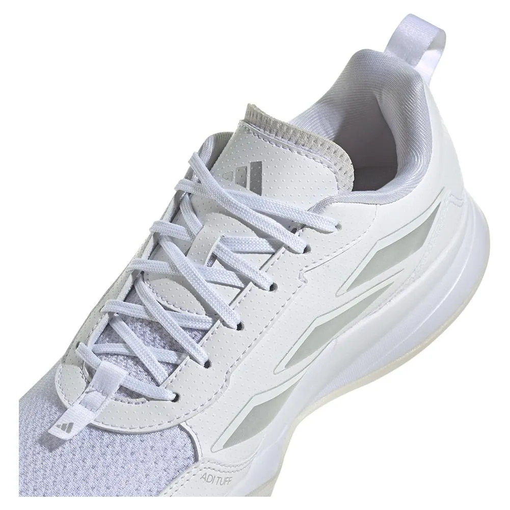 Women`s AvaFlash Tennis Shoes White and Metallic Silver