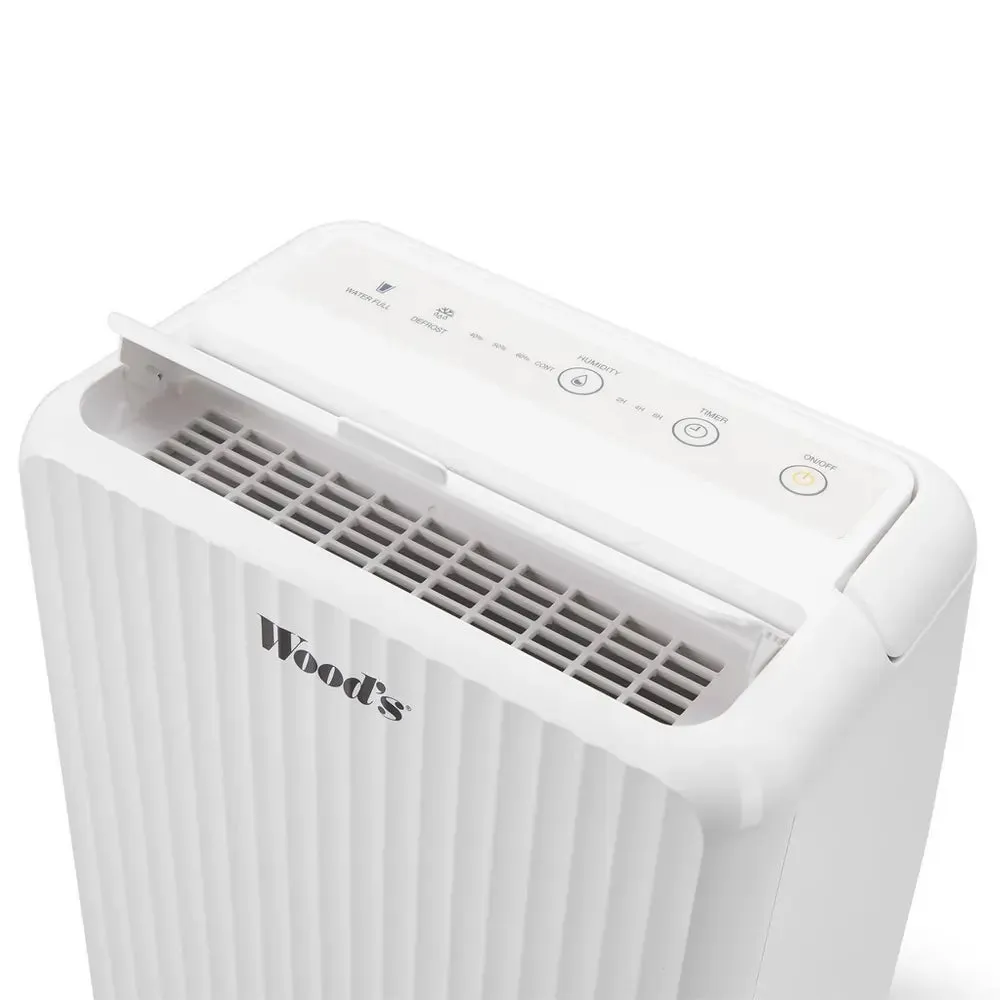 Woods MRD10G 10 Litre Dehumidifier, White