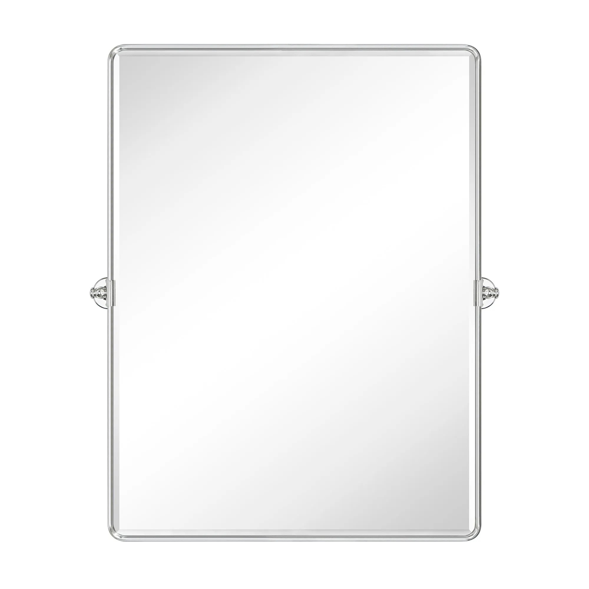 Woodvale Rectangular Pivoting Mirror Tilt Mirror for Bathroom Swivel Metal Framed Rectangle Wall Mounted Bathroom Vanity Mirror