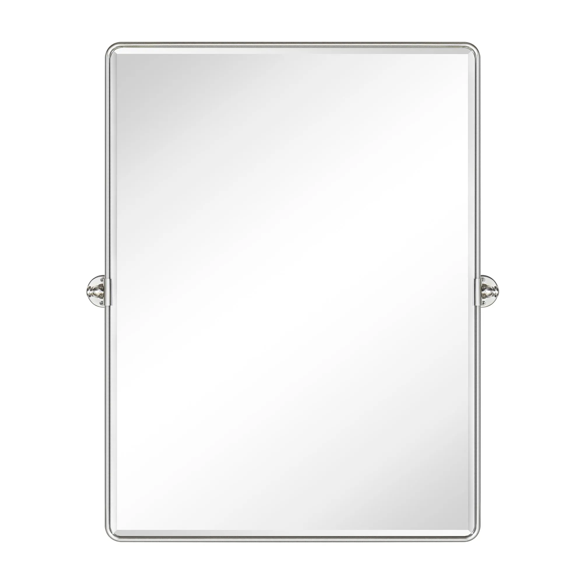 Woodvale Rectangular Pivoting Mirror Tilt Mirror for Bathroom Swivel Metal Framed Rectangle Wall Mounted Bathroom Vanity Mirror