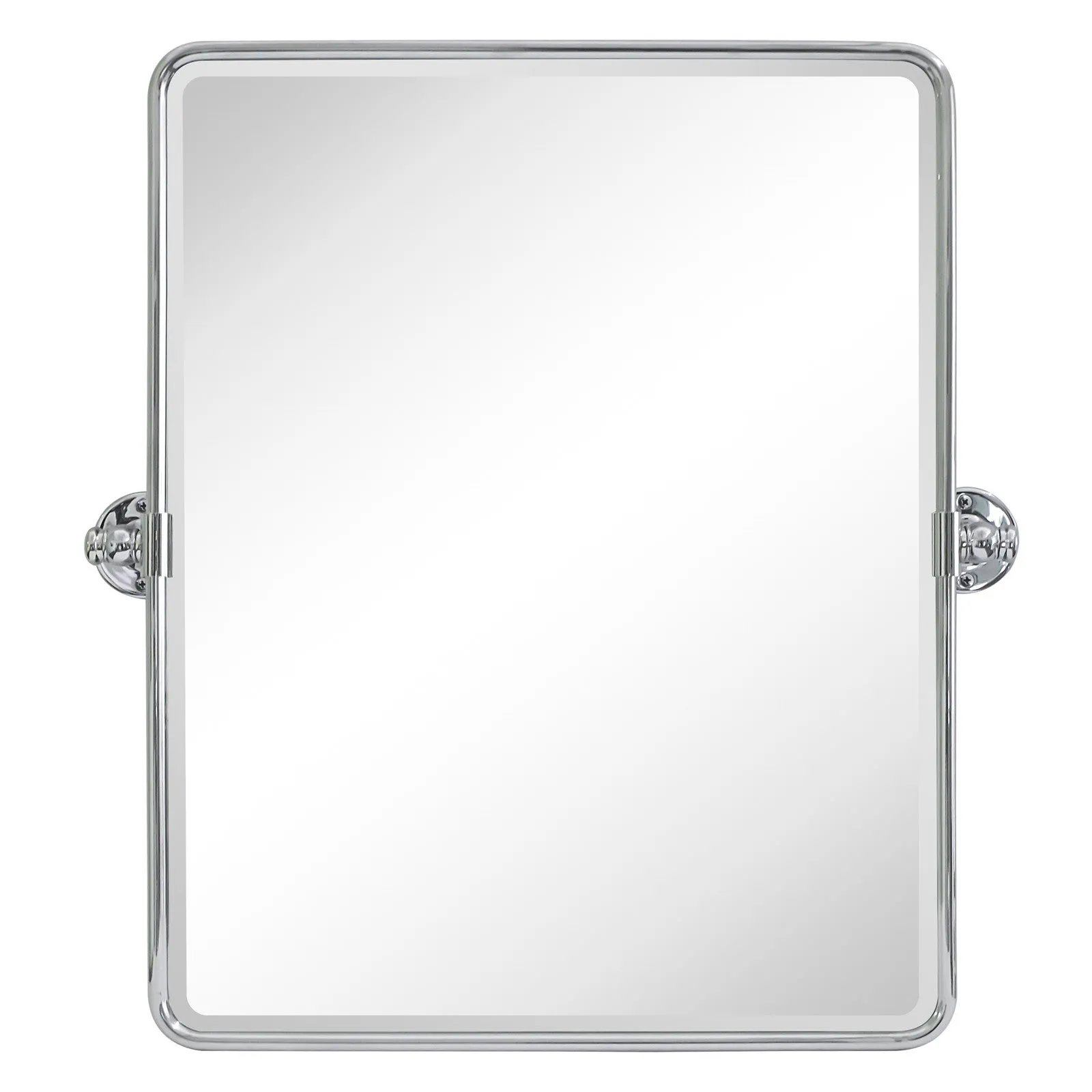 Woodvale Rectangular Pivoting Mirror Tilt Mirror for Bathroom Swivel Metal Framed Rectangle Wall Mounted Bathroom Vanity Mirror